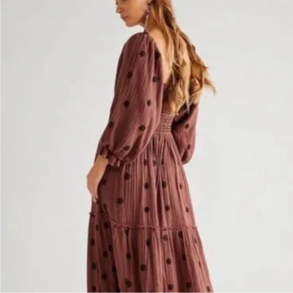 floral mauve maxi dress | amazon - Picture 2 of 3